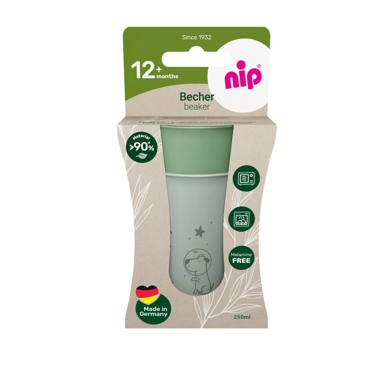 Babybecher "green" - Hund
