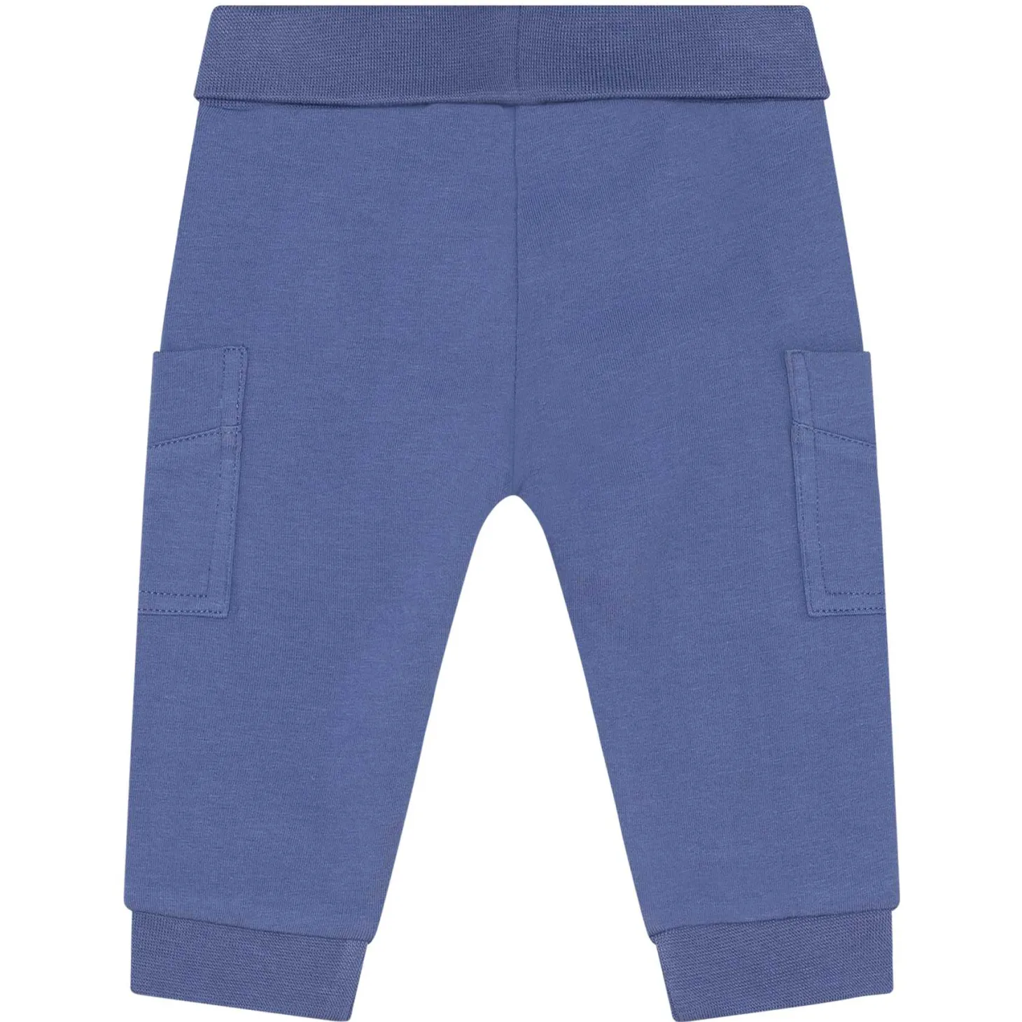 Babyhose mit Umschlagbund blau 50