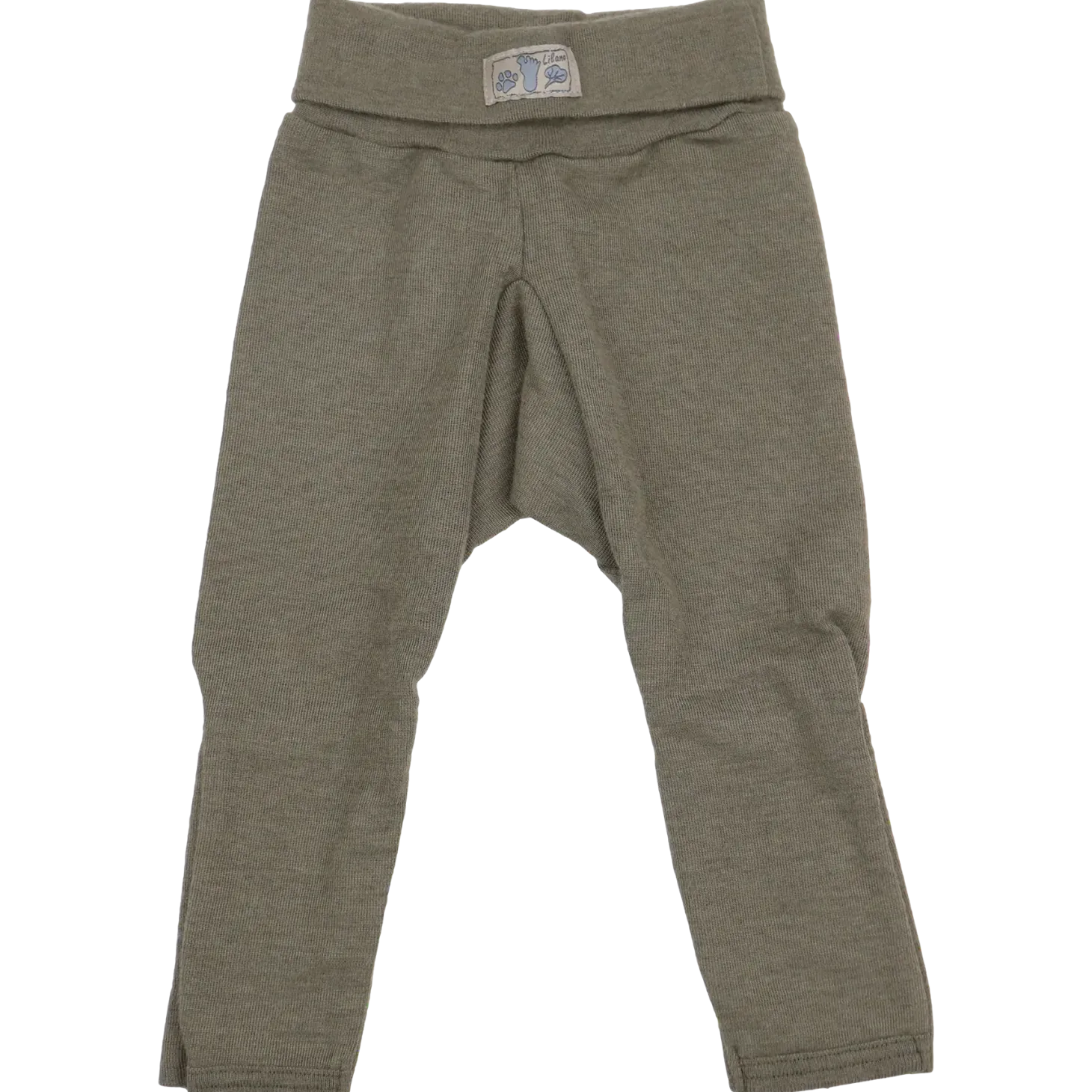 Babyhose Wolle Seide khaki 62