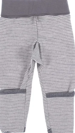 Babyhose Wolle Seide Ringel grau 56