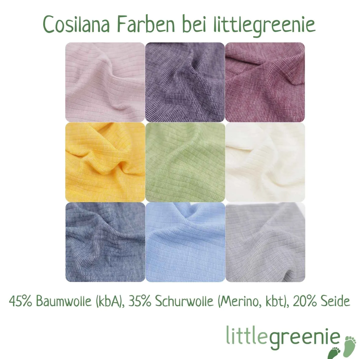 Baby Häubchen Baumwolle Wolle Seide hellblau 50/56