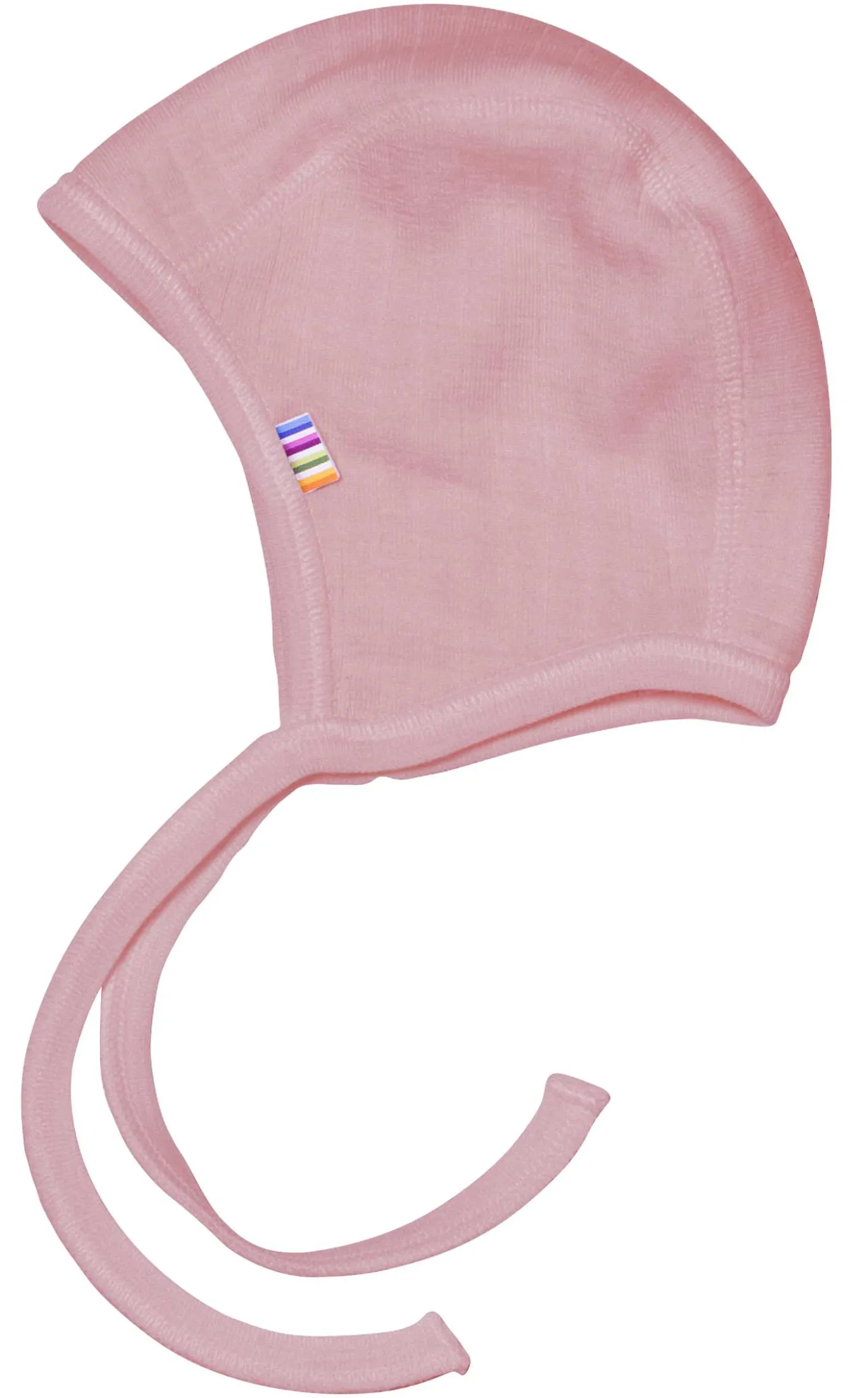 Baby-Häubchen Merinowolle altrosa 34