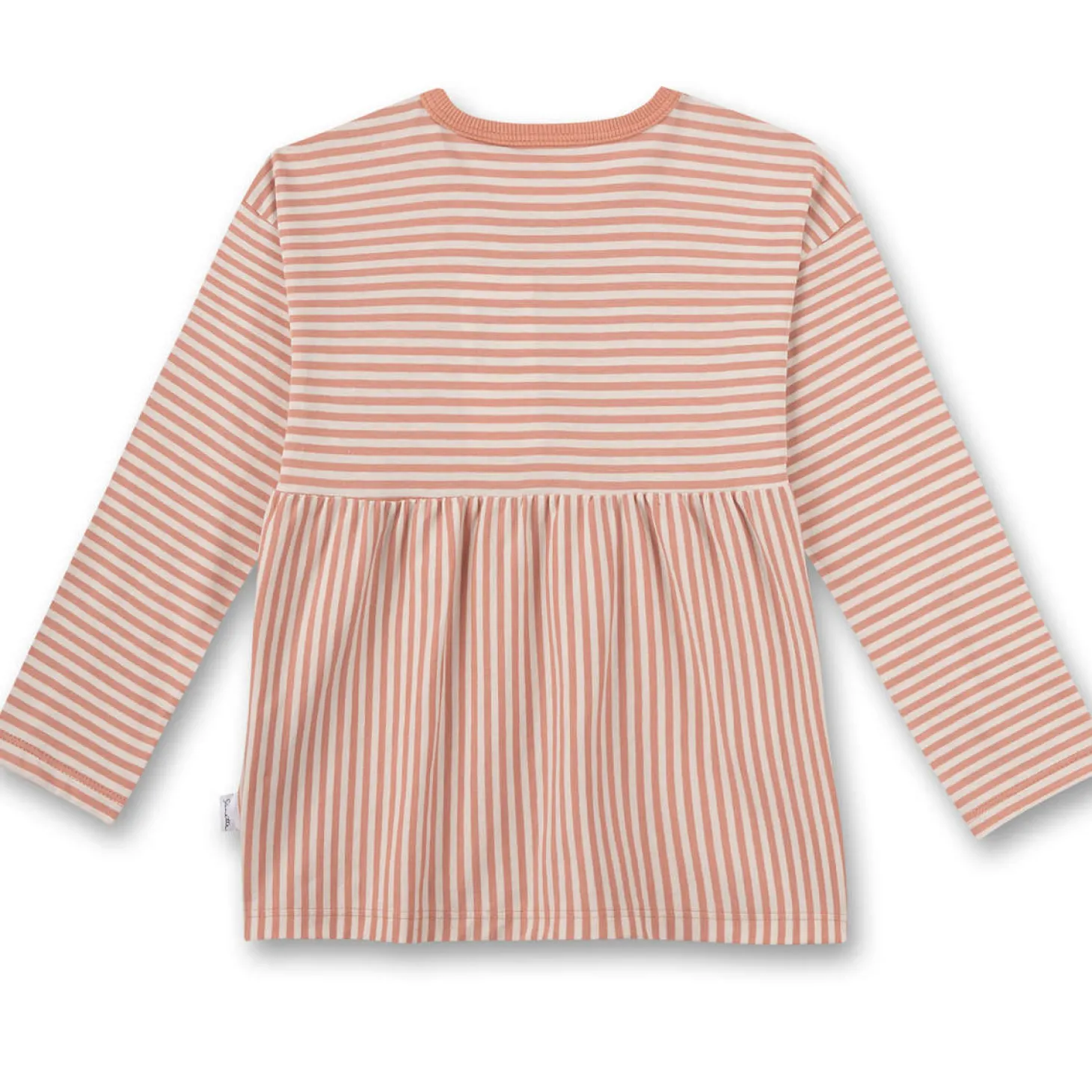 Baby Langarmshirt apricot gestreift 62