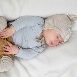 Babymütze Wolle Seide "Zoe" alt-rosé 40