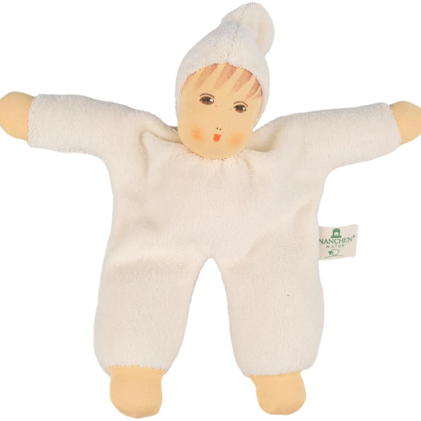 Babypuppe Schmuse natur