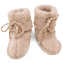 Babyschühchen Wollfleece sand melange Gr. 1