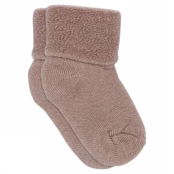 Babysocken Wolle rosenholz