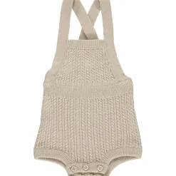 Baby Strick-Latzhose kurz sand 62