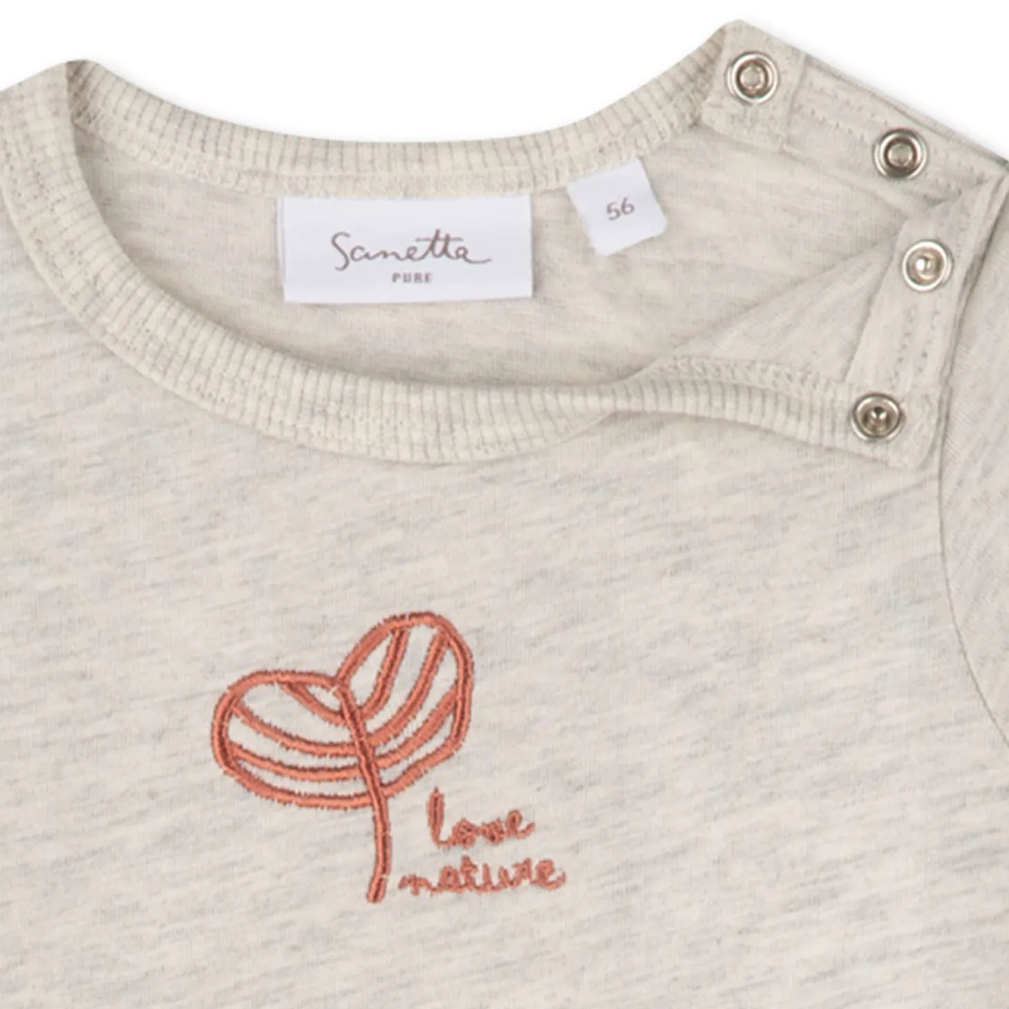 Baby T-Shirt natur melange 74