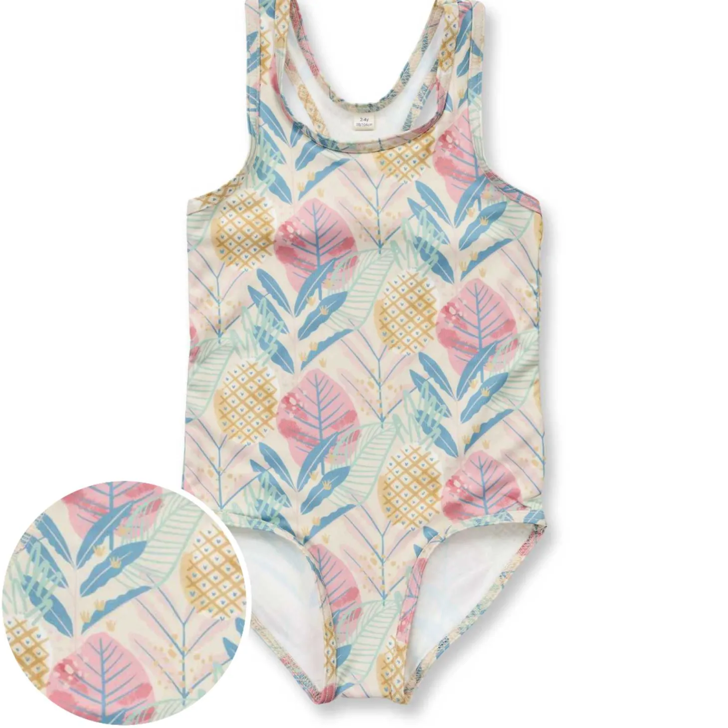 Badeanzug "Tropical" pastel 98/104