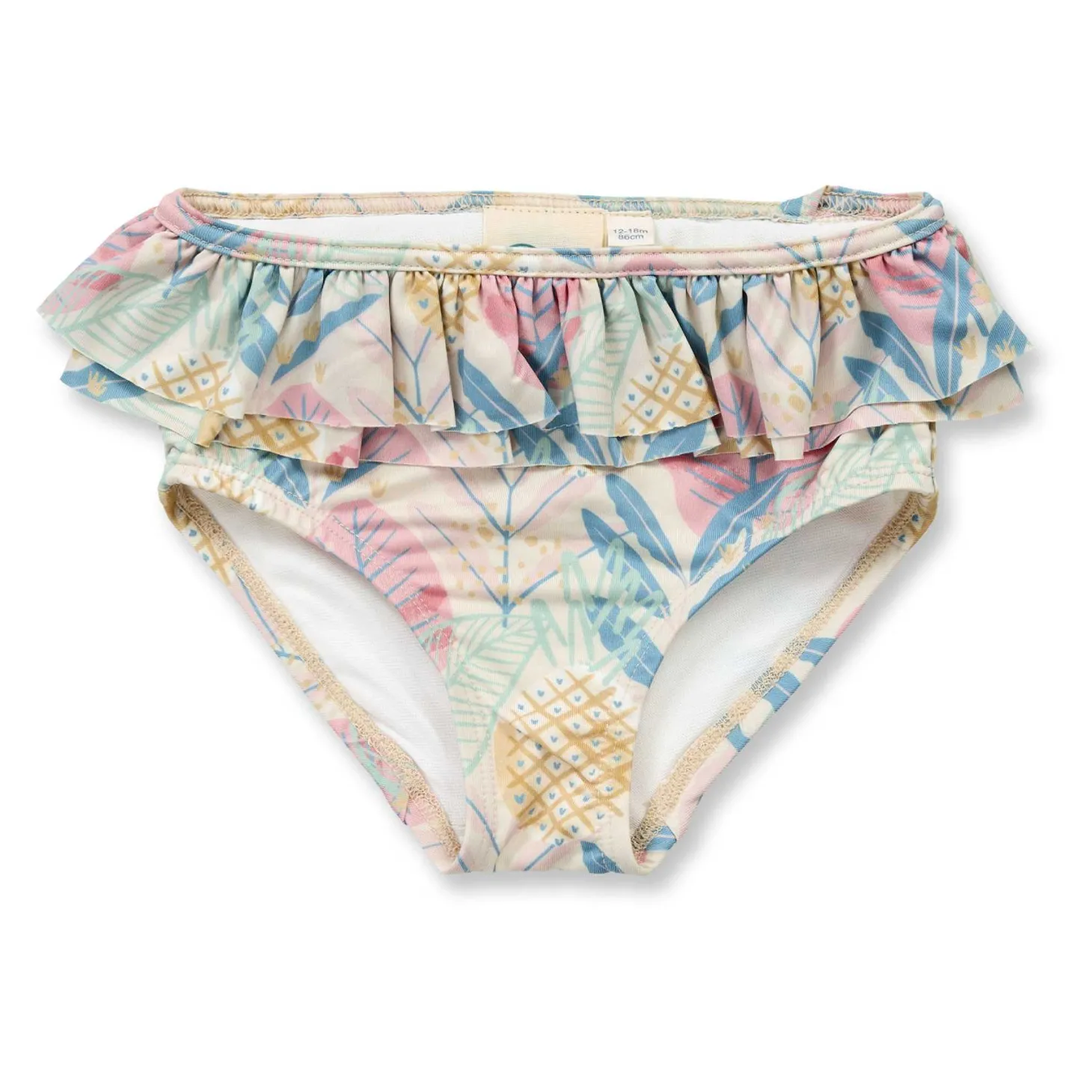 Badehose mit Rüschen "Tropical" pastel 86/92
