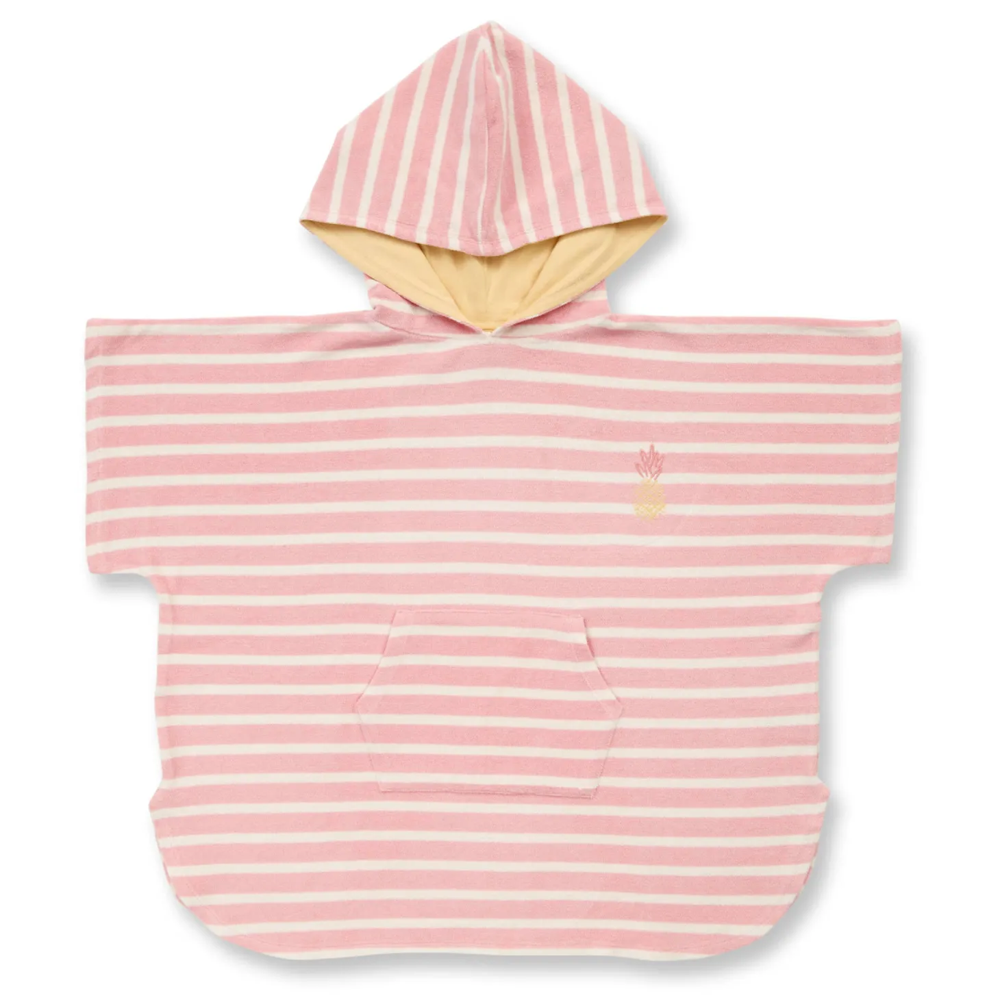 Badeponcho "Ananas" pastel-pink 110/116
