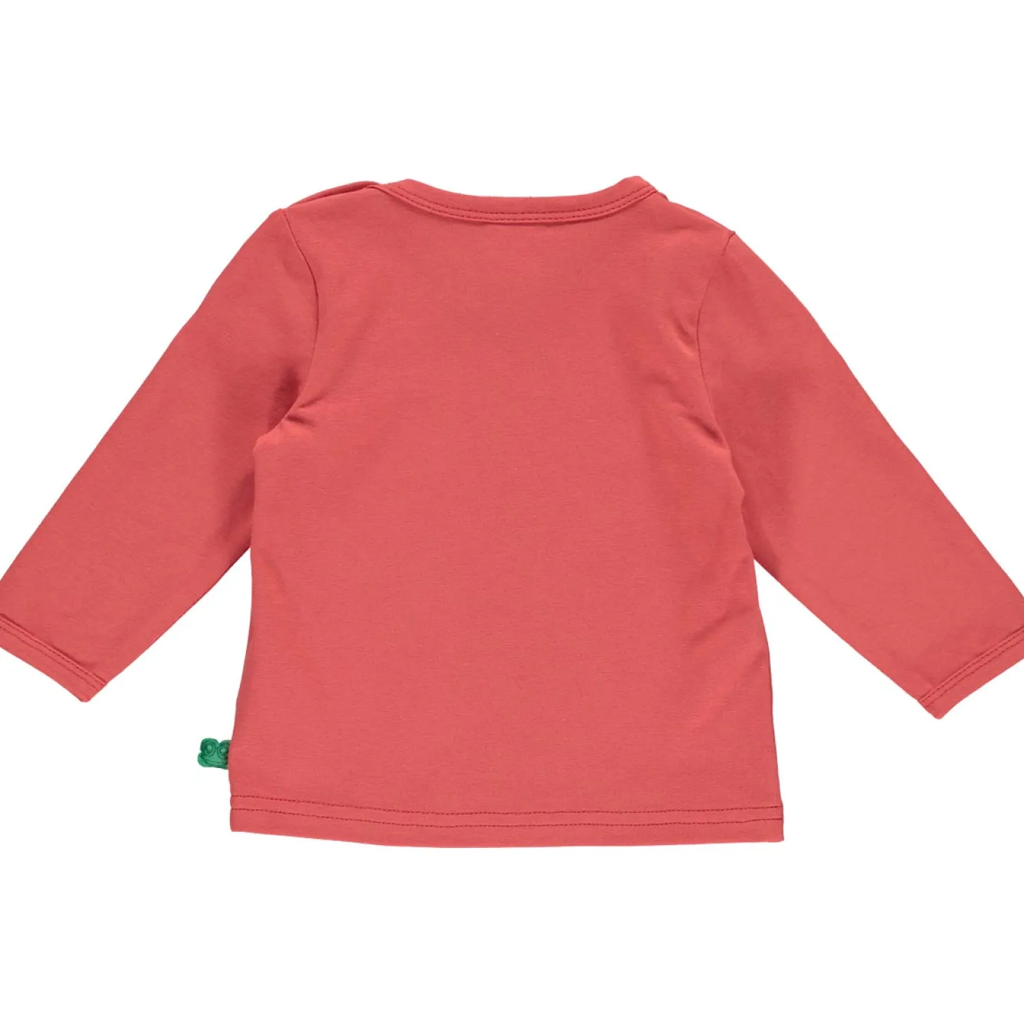 Basic Langarmshirt Uni rosa-rot 74