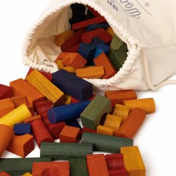 Bauklötze Regenbogen, 100 Teile im Sack