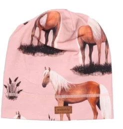 Beanie Pferde rosa 47/49