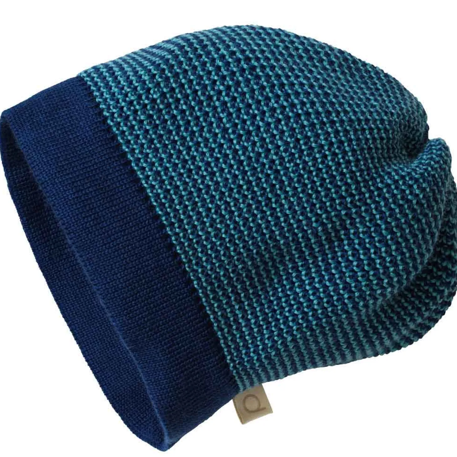 Beanie Wollstrick marine-lagoon 42-46