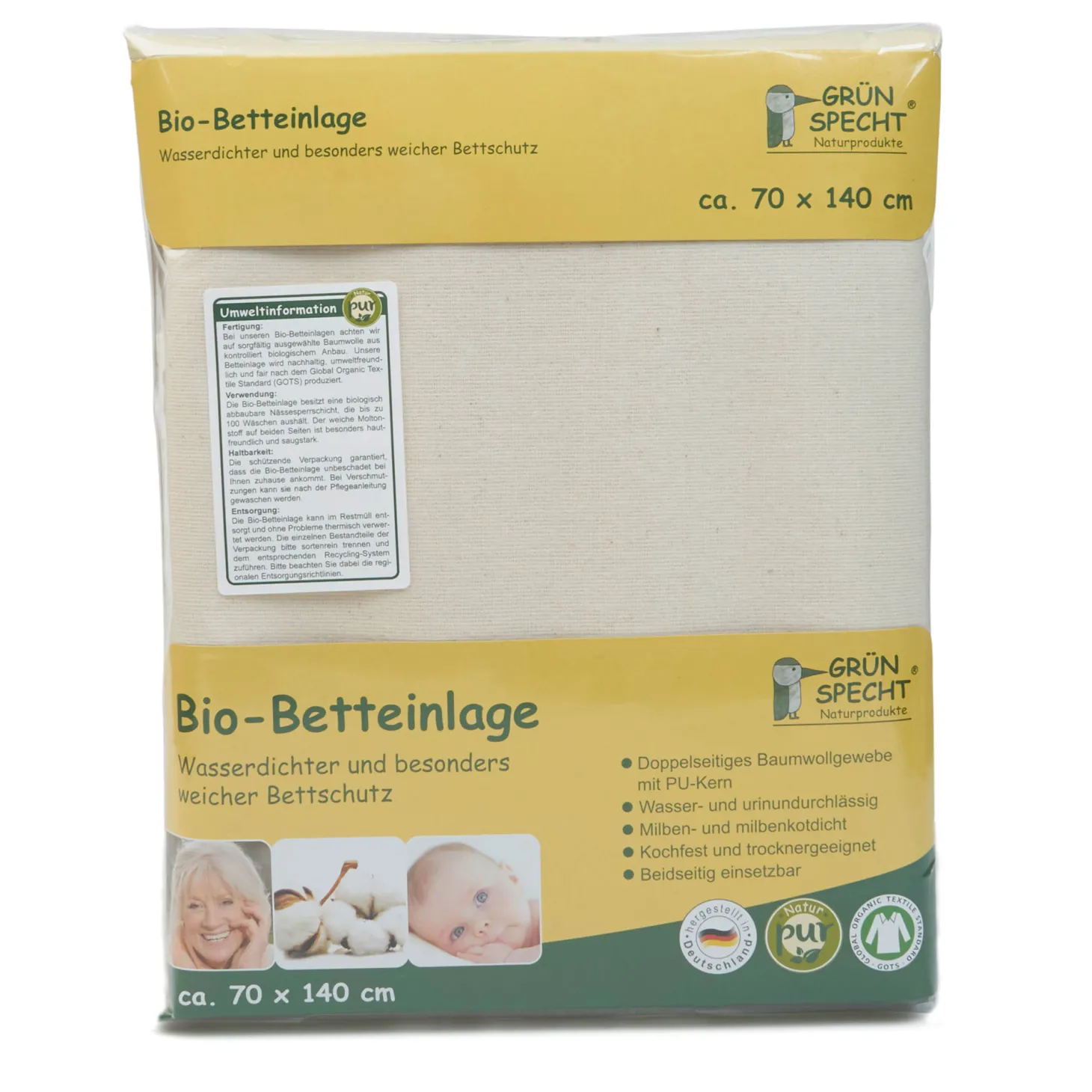 Betteinlage 70 x 50 cm