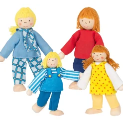 Biegepuppen-Set Junge Familie