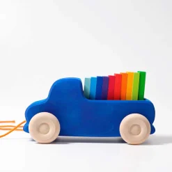 Blauer Lastwagen zum Nachziehen