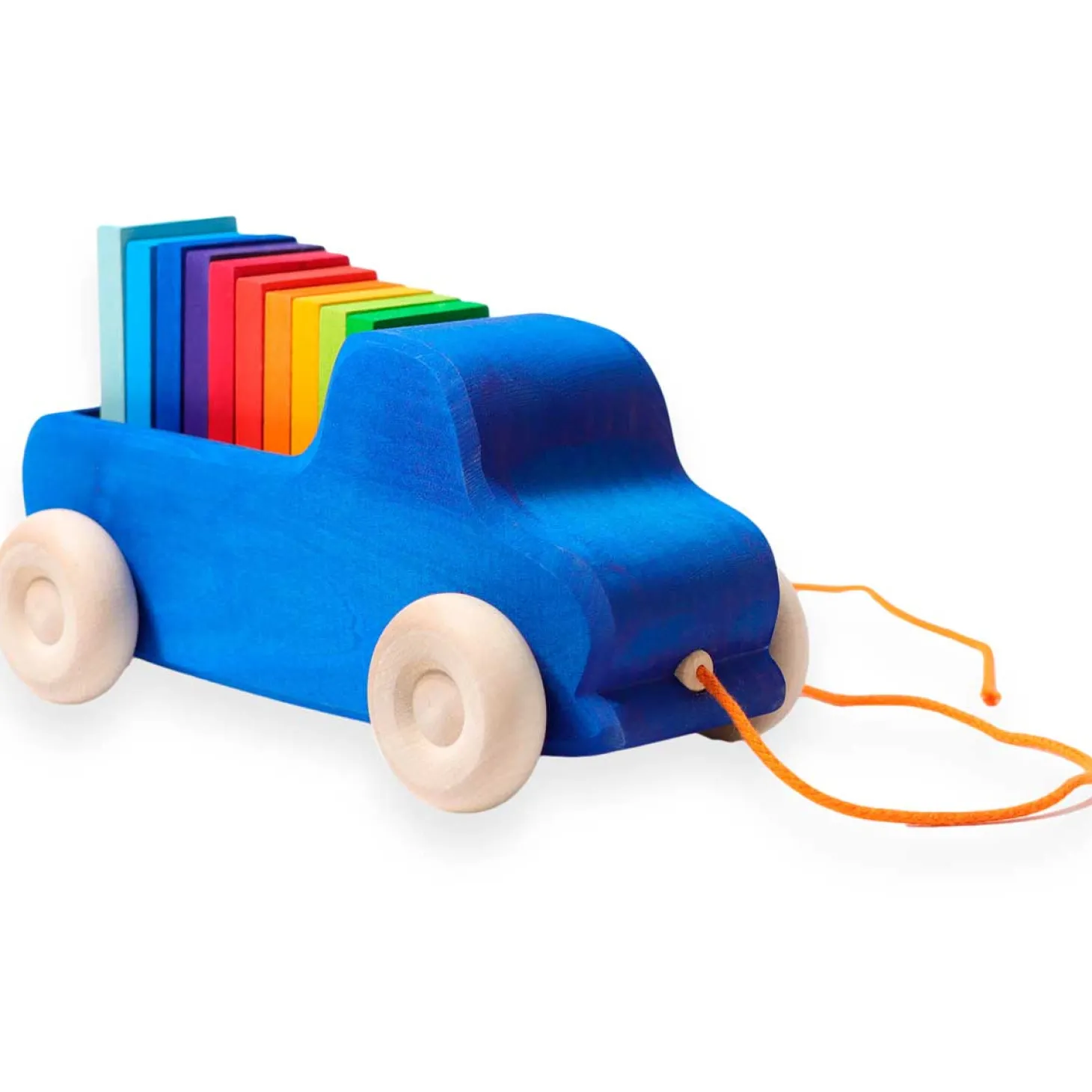 Blauer Lastwagen zum Nachziehen
