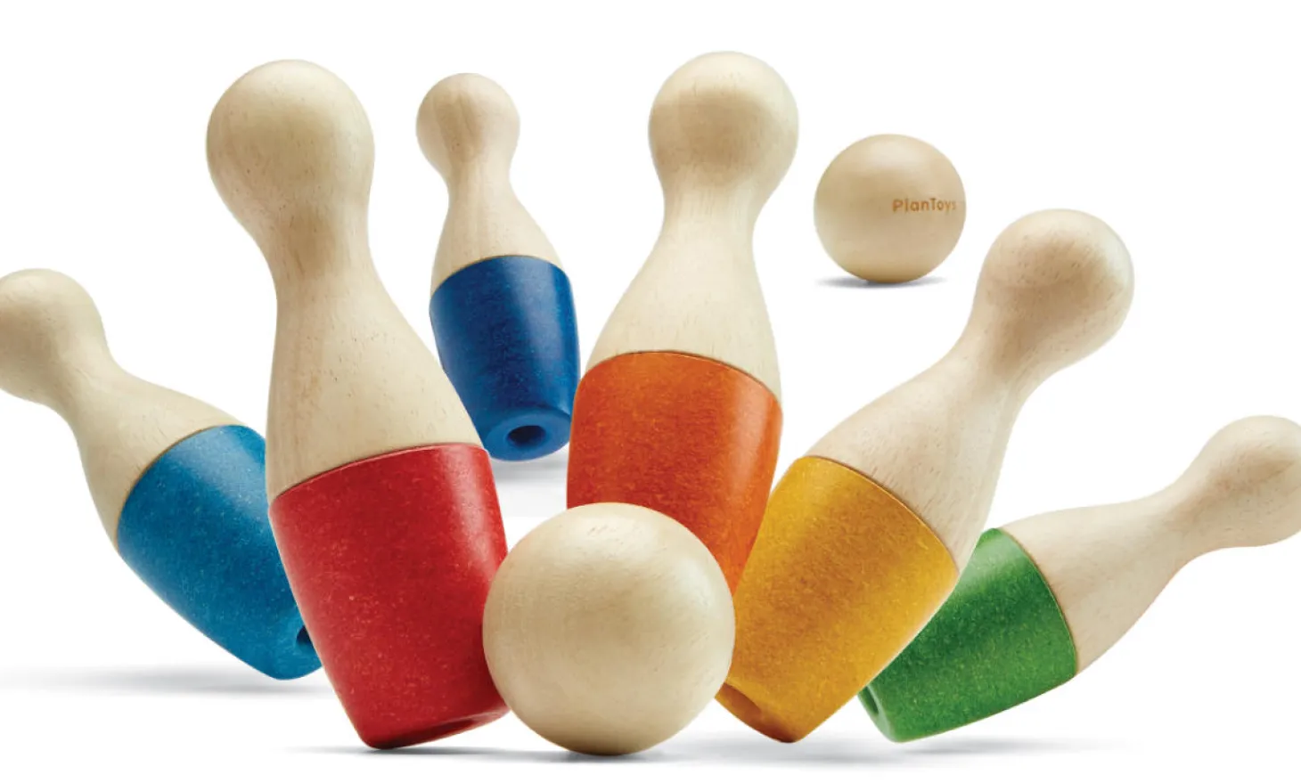 Bowlingspiel Holz 8 tlg.