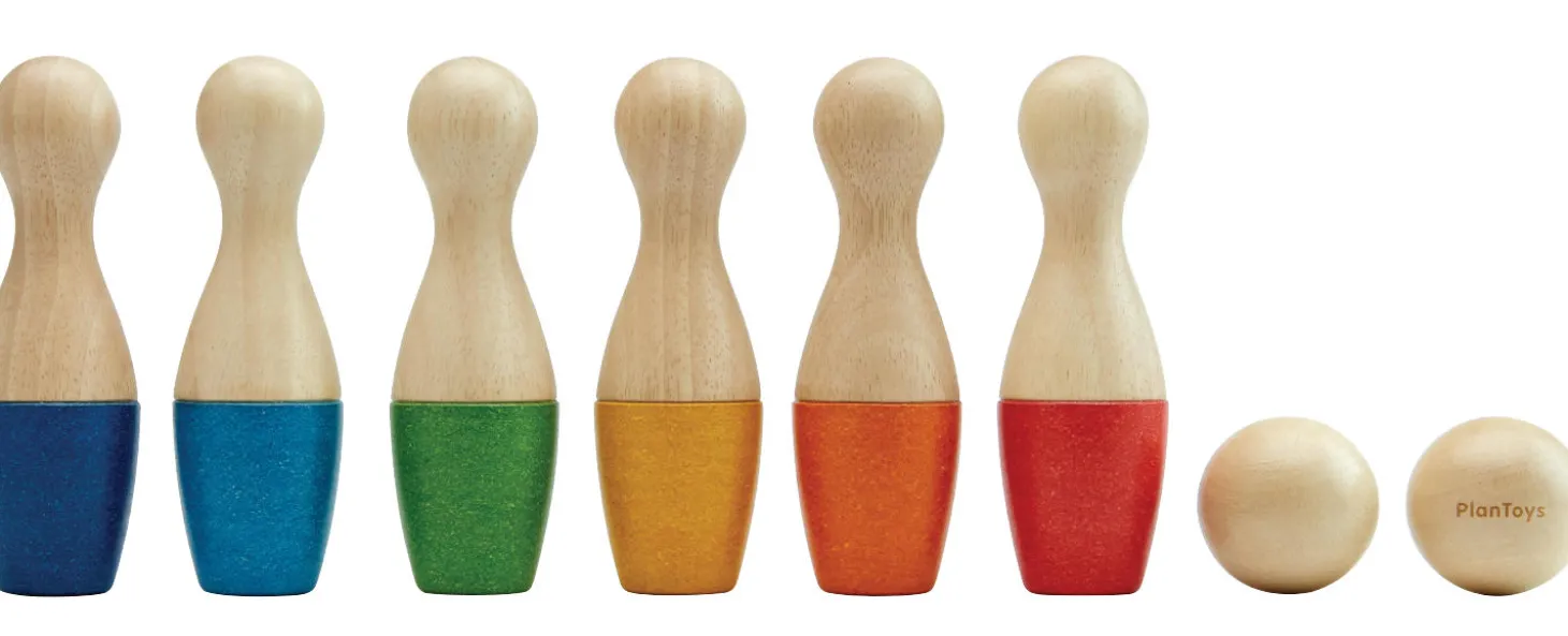 Bowlingspiel Holz 8 tlg.