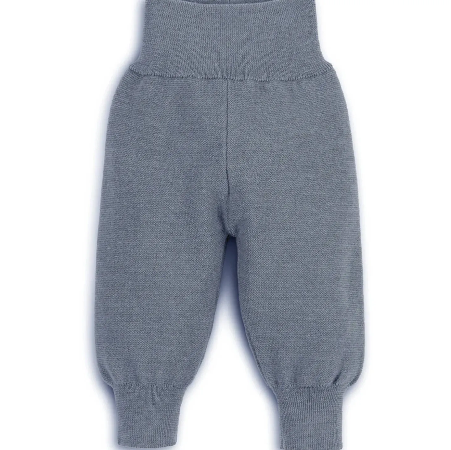 Bundhose Merinowolle rauchblau 62/68