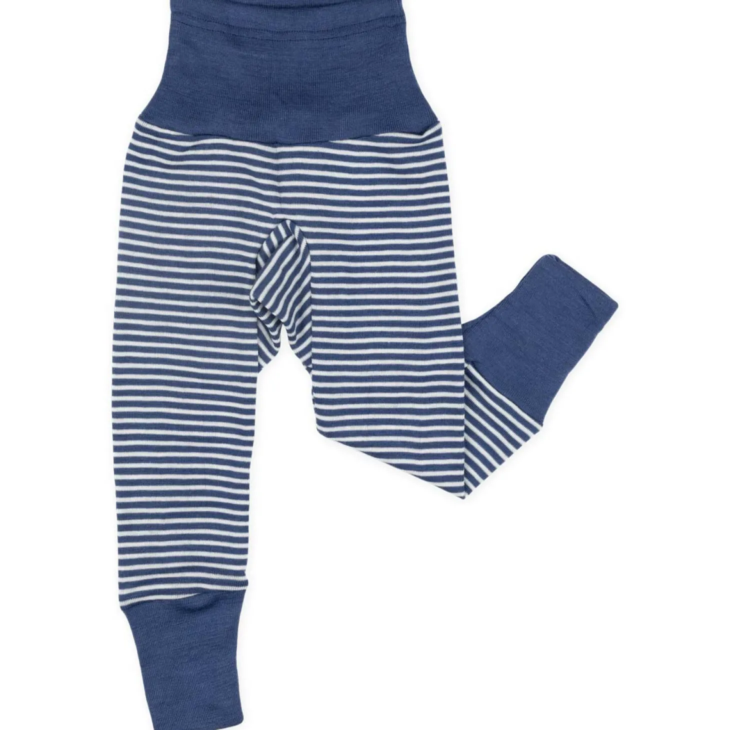 Bundhose Wolle Seide blau natur 50/56