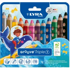 12 Buntstifte JUMBO 3in1 GROOVE® Triple1
