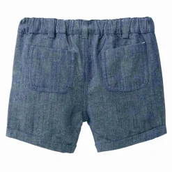 Chambray-Shorts jeansblau mélange 74/80