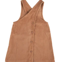 Cord-Kleid kupfer