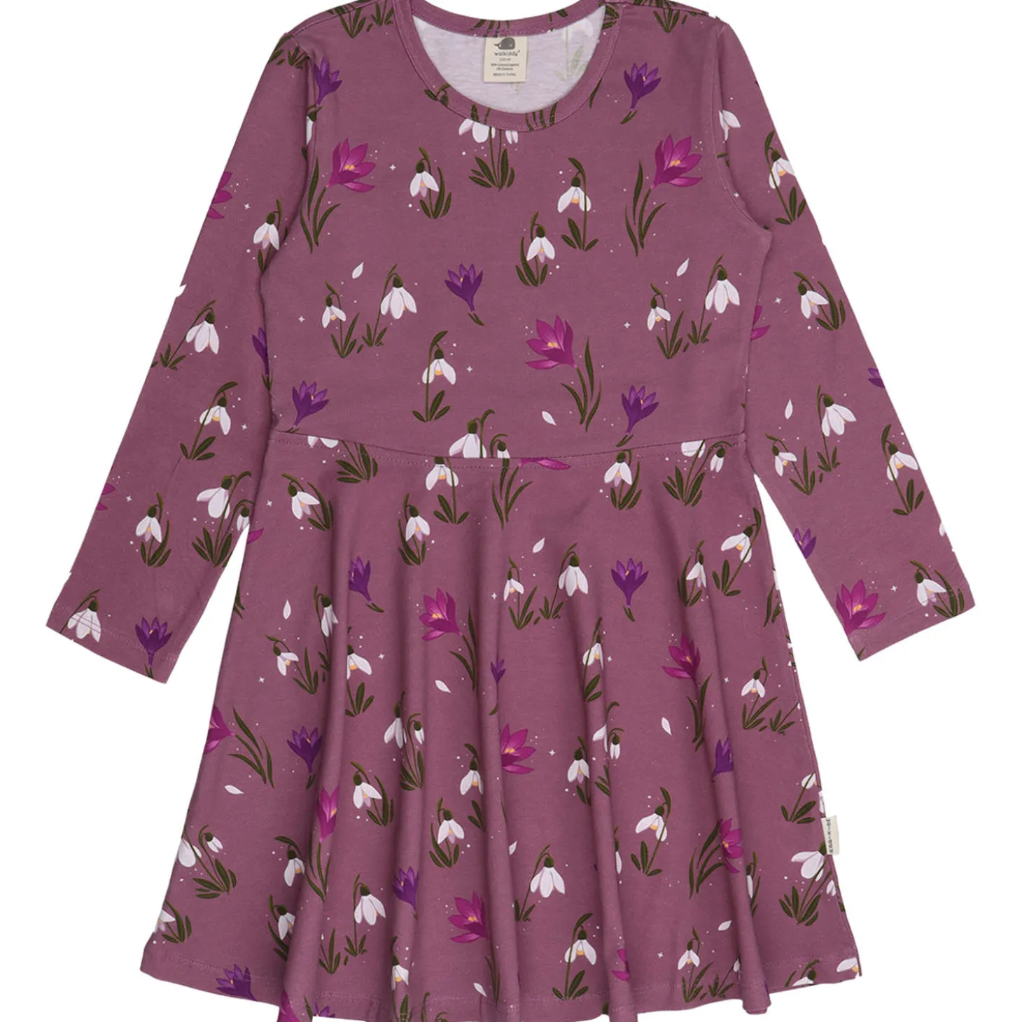 Drehkleid "Schneeflocken" mauve 110