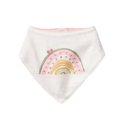 Dreieckstuch "Regenbogen" weiß