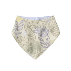 Dreieckstuch "Tropische Blätter" khaki