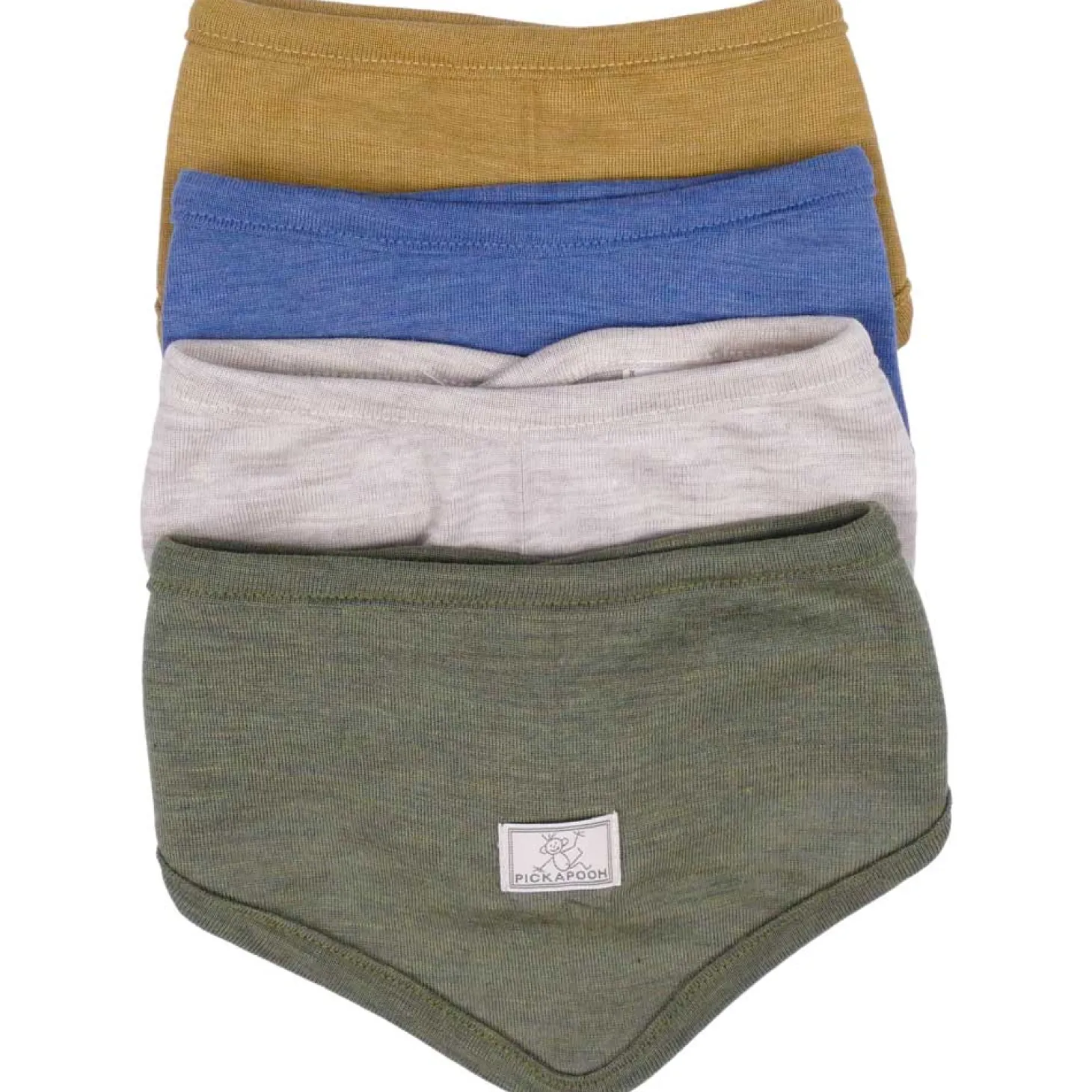 Dreieckstuch Wolle-Seide jeans blau
