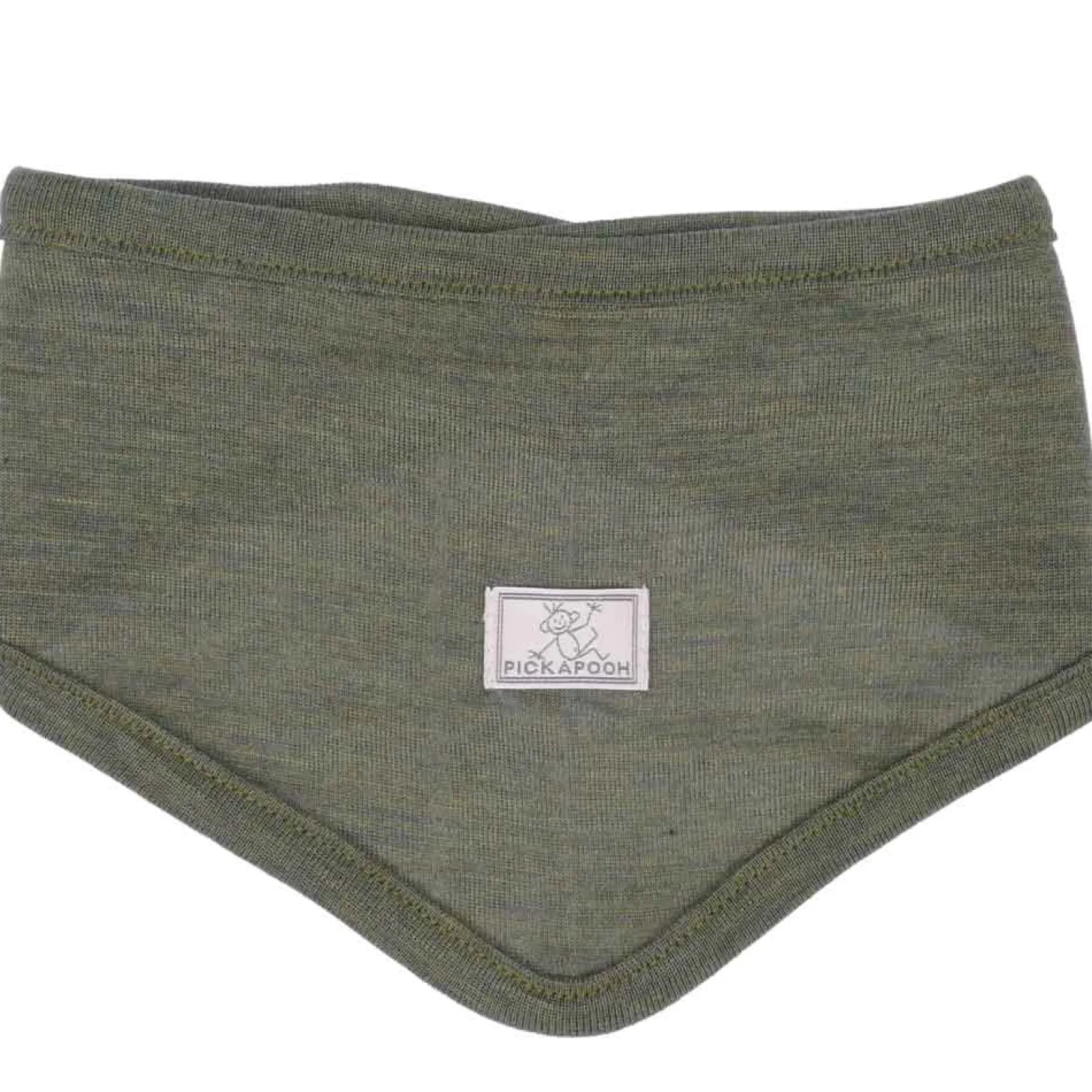 Dreieckstuch Wolle-Seide khaki