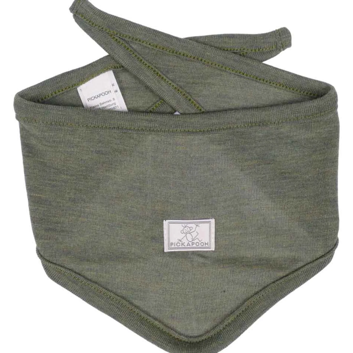 Dreieckstuch Wolle-Seide khaki