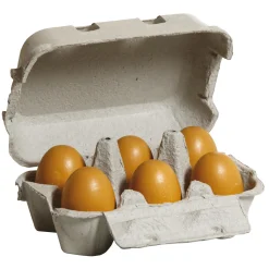 Eier, braun im Karton
