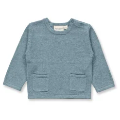 Feinstrick-Pullover sage melange 74