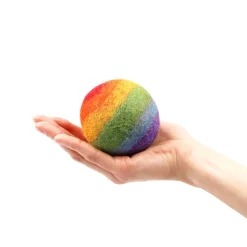 Filzbälle Regenbogen klein 4er Set