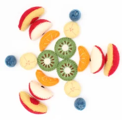 Filz Früchte Obstsalat 18er Set