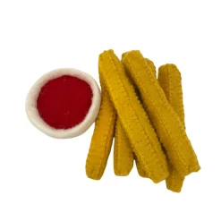 Filz Pommes rot 7-tlg