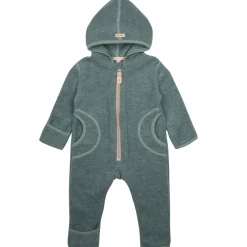 Fleece-Overall mit Merinowolle salbei 62/68