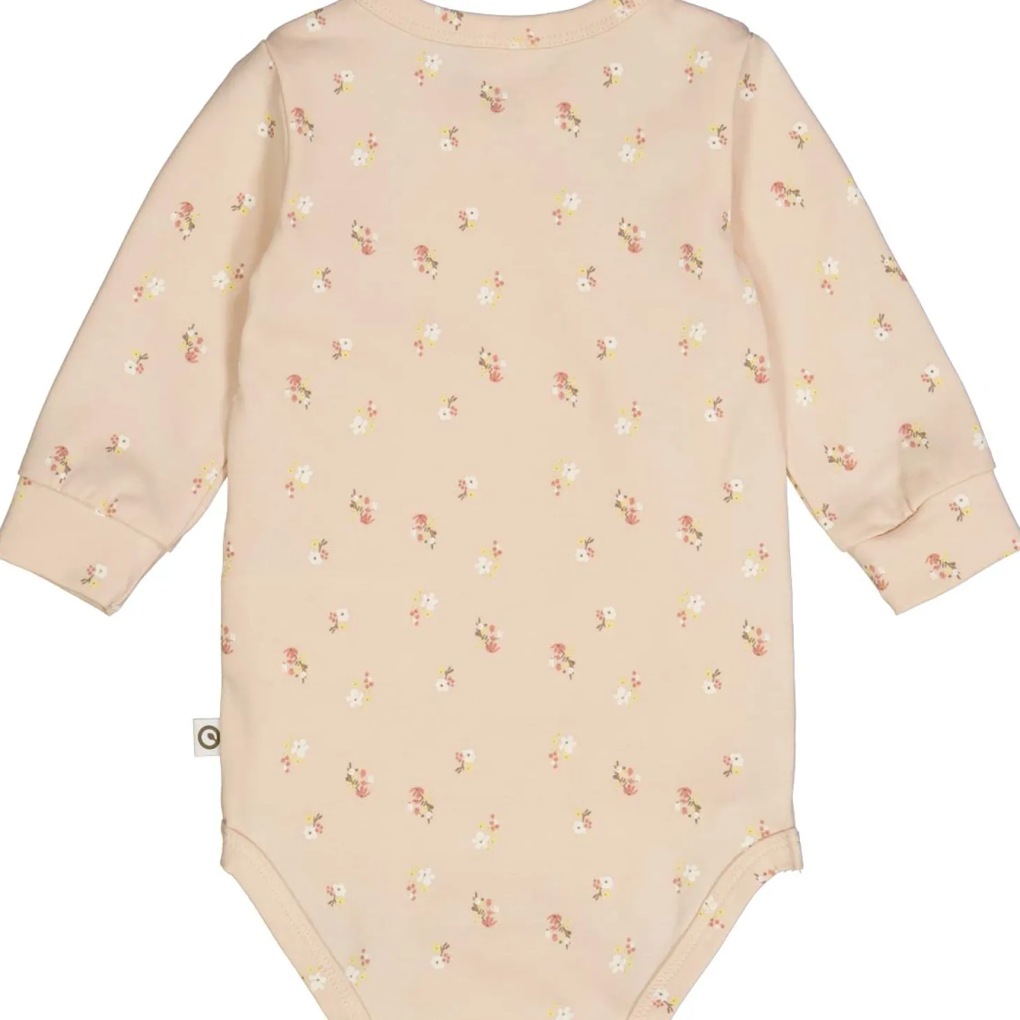 Frühchen Wickelbody "Blümchen" puderrosa 56