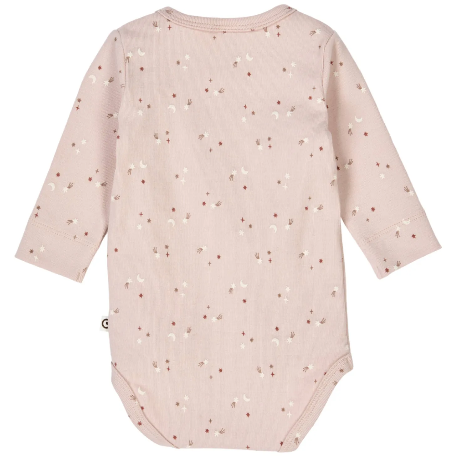 Frühchen-Wickelbody "Sterne" dusty rose 56