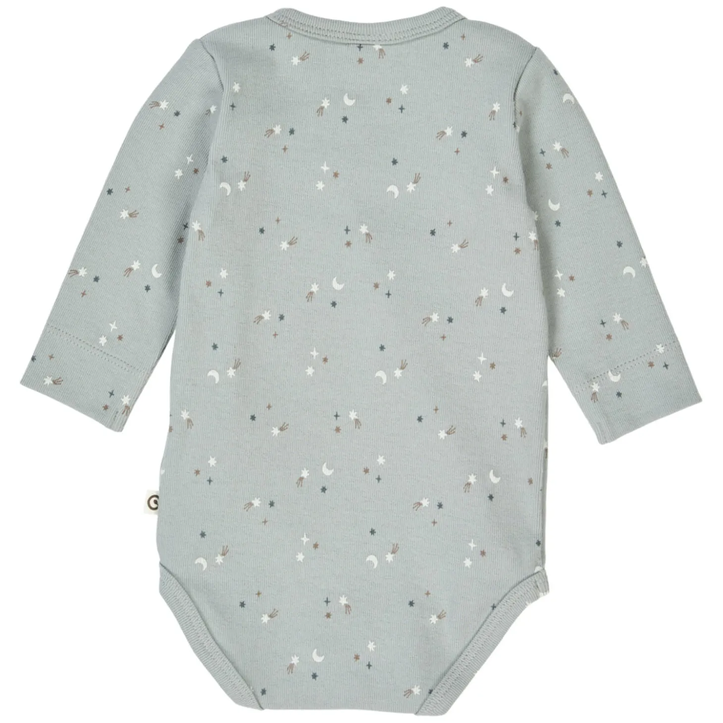 Frühchen-Wickelbody "Sterne" stormy blue 50