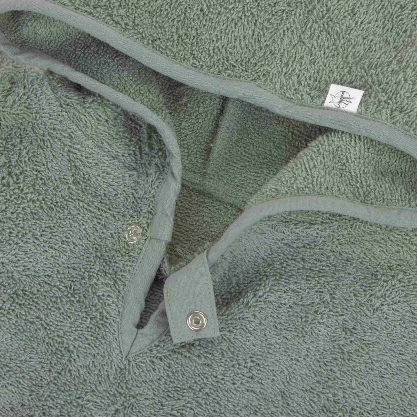 Frottee-Badeponcho khaki