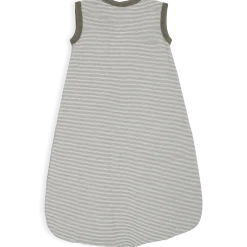 Ganzjahresschlafsack Wolle Seide Ringel khaki 70