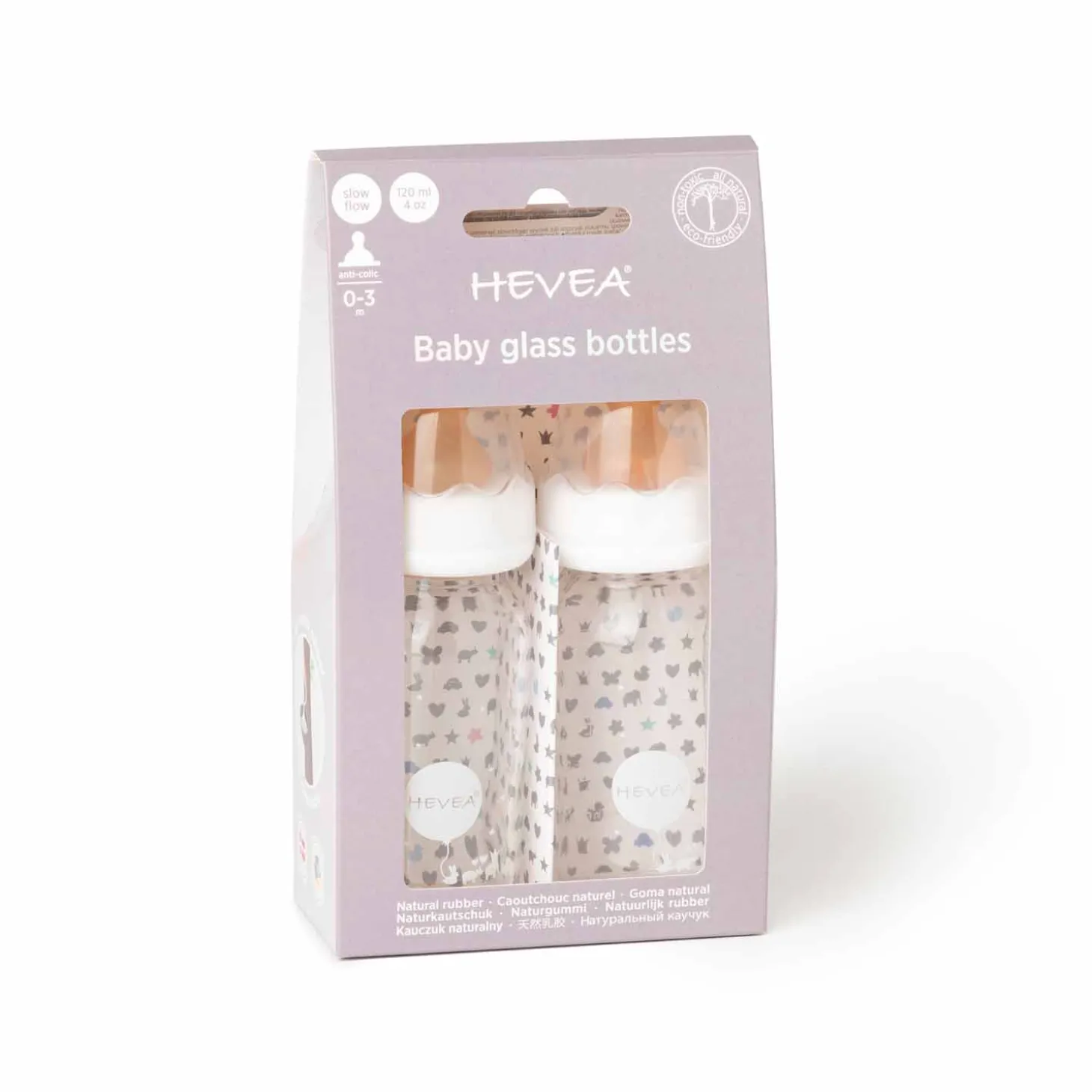 Glas-Babyflaschen Set 120ml Schmalhals