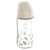 Glas-Babyflasche Weithals 240ml - beige